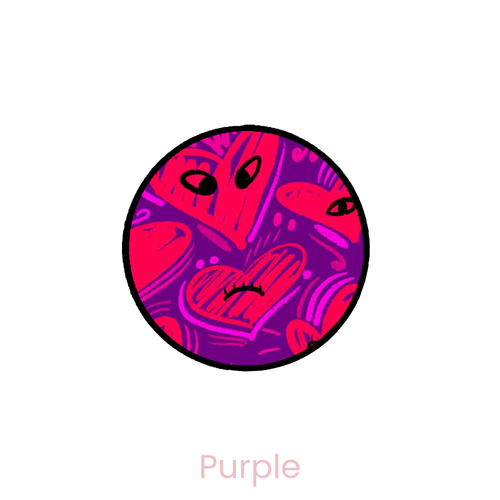 Heart Eyes Adhesive Rose Grip