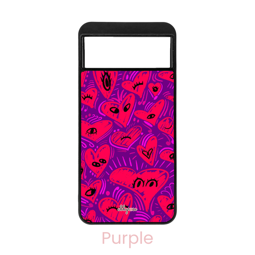 Heart Eyes Pixel Phone Case