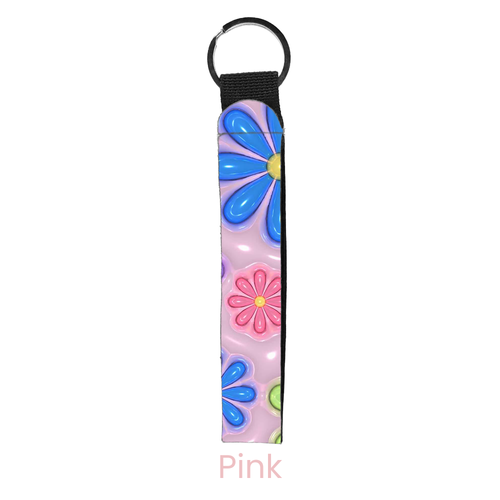 Glossy Garden Wristlet Key Chain