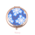 Aura Snowflakes Compact Mirror