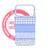 Blueberry Quilt Luxe iPhone Case