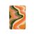 Olive Waves Adhesive Rose Pocket