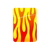 Flamin' Hot Adhesive Rose Pocket