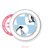 Puzzled Penguins MagSafe Rose Grip