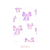 Purple Bows Adhesive Rose Pocket