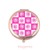 Flower Check Compact Mirror