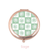 Flower Check Compact Mirror