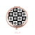 Flower Check Compact Mirror