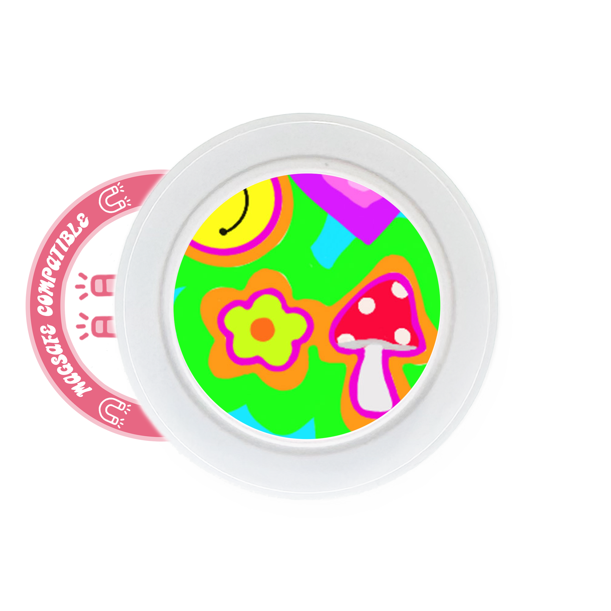 abbyrose Indie Flowers MagSafe Phone Grip for iPhone 12 13 14 15 16 Pro Max Plus - 第 3/3 張圖片