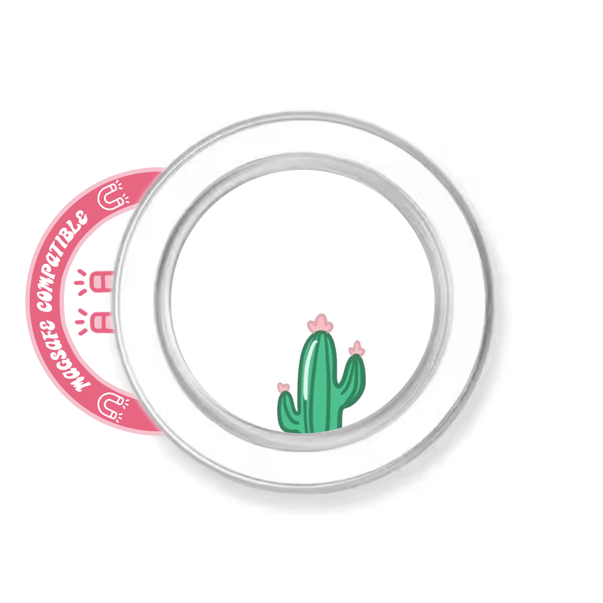 abbyrose Mini Cactus MagSafe Phone Grip for iPhone 12 13 14 15 16 Pro Max Plus