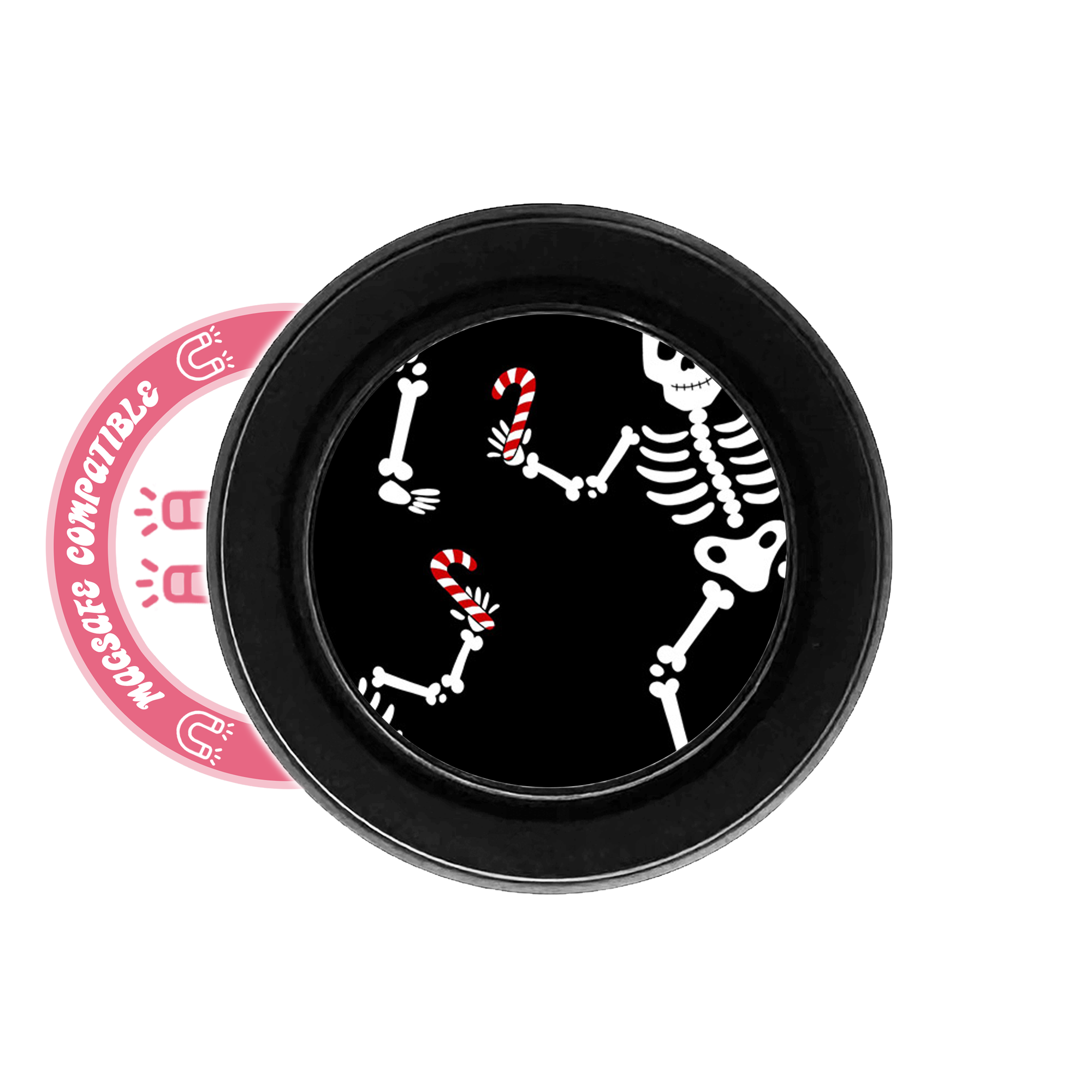 abbyrose Santa Skeletons MagSafe Phone Grip for iPhone 12 13 14 15 16 Pro Max - 第 2/3 張圖片