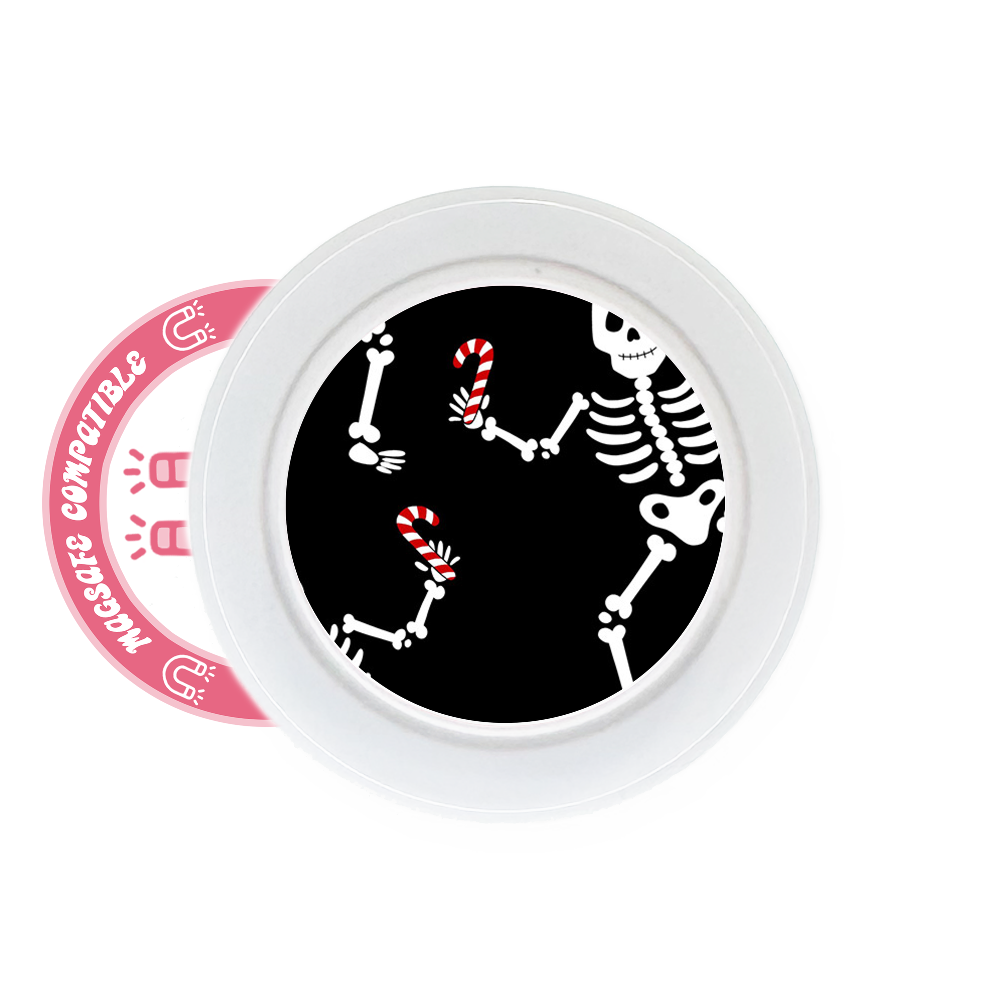 abbyrose Santa Skeletons MagSafe Phone Grip for iPhone 12 13 14 15 16 Pro Max - 第 3/3 張圖片