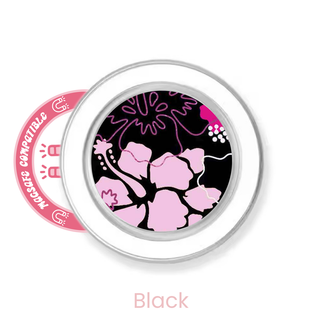 abbyrose Hibiscus Dreams MagSafe poignée téléphone pour iPhone 12 13 14 15 16 Pro Max - Photo 5 sur 7