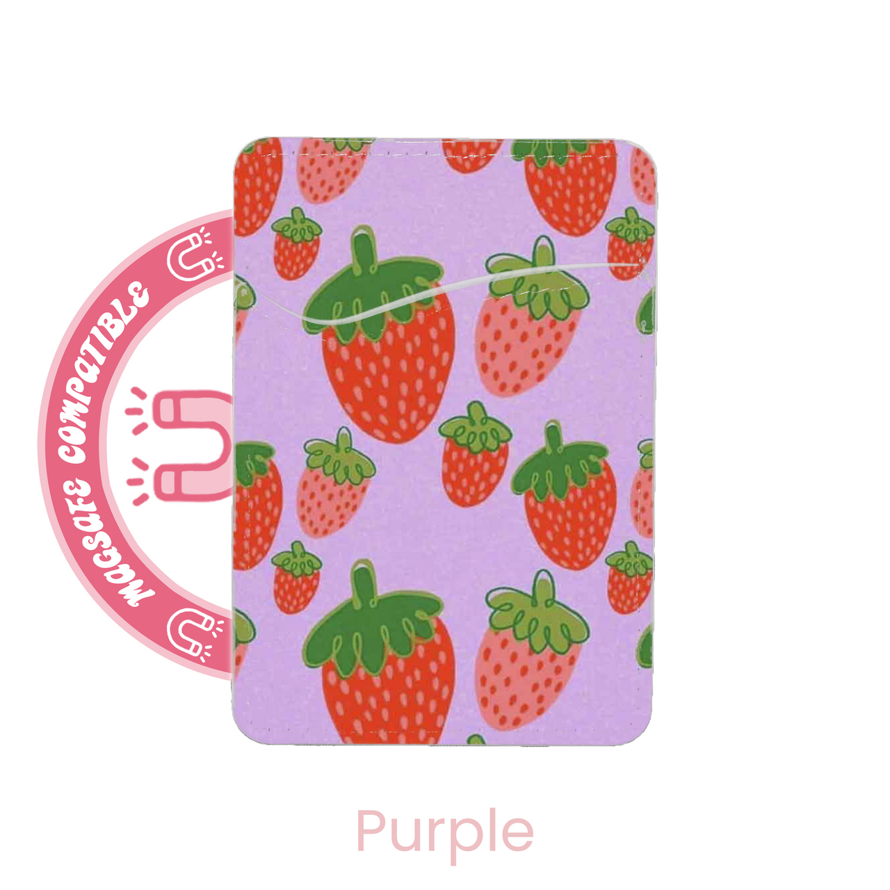abbyrose Strawbaby MagSafe Card Holder Pocket for iPhone 12 13 14 15 16 Pro Max - Picture 3 of 13