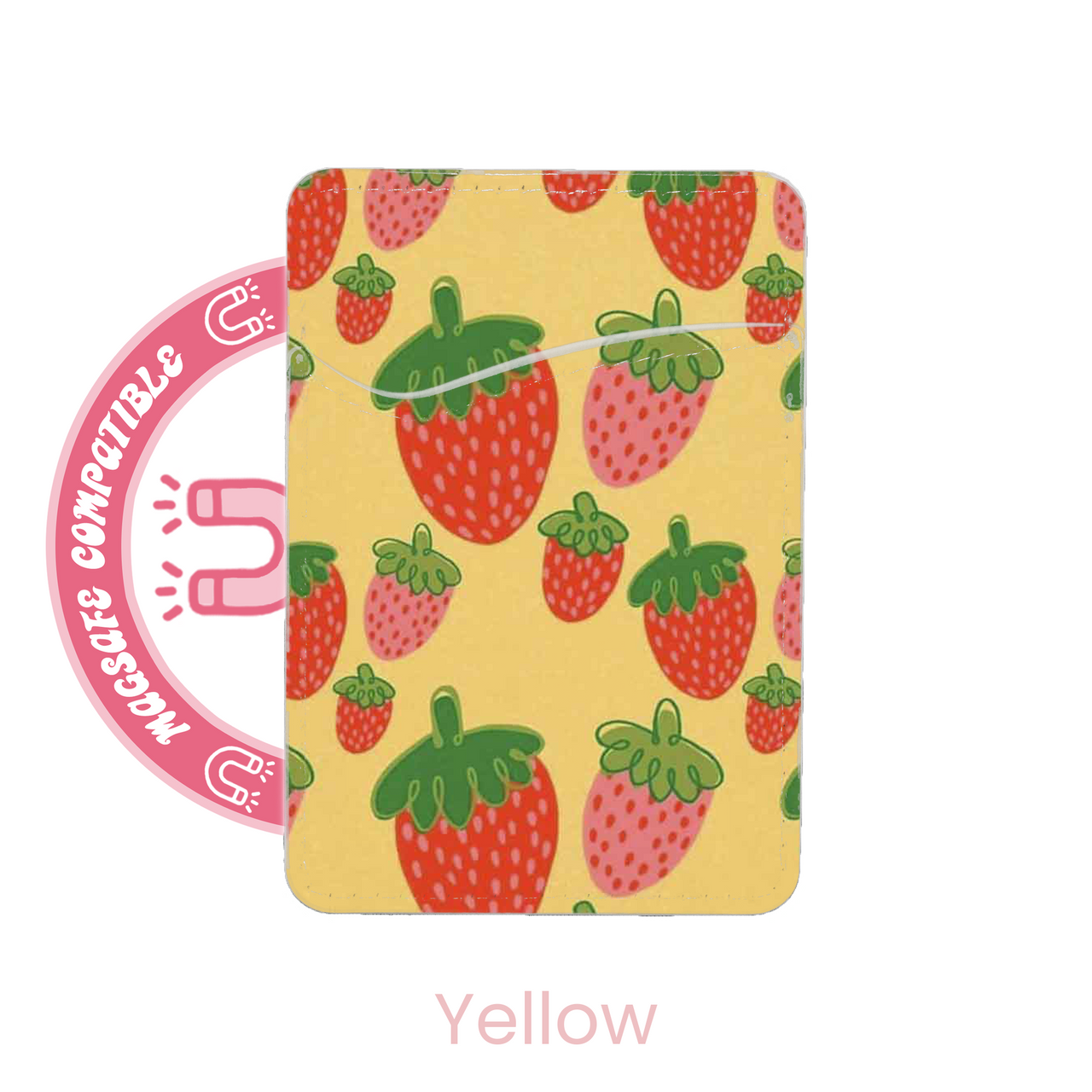 abbyrose Strawbaby MagSafe Card Holder Pocket for iPhone 12 13 14 15 16 Pro Max - Picture 4 of 13