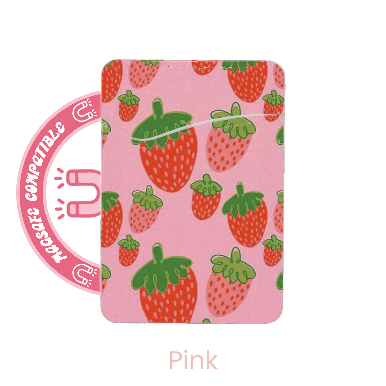 abbyrose Strawbaby MagSafe Card Holder Pocket for iPhone 12 13 14 15 16 Pro Max - Picture 2 of 13