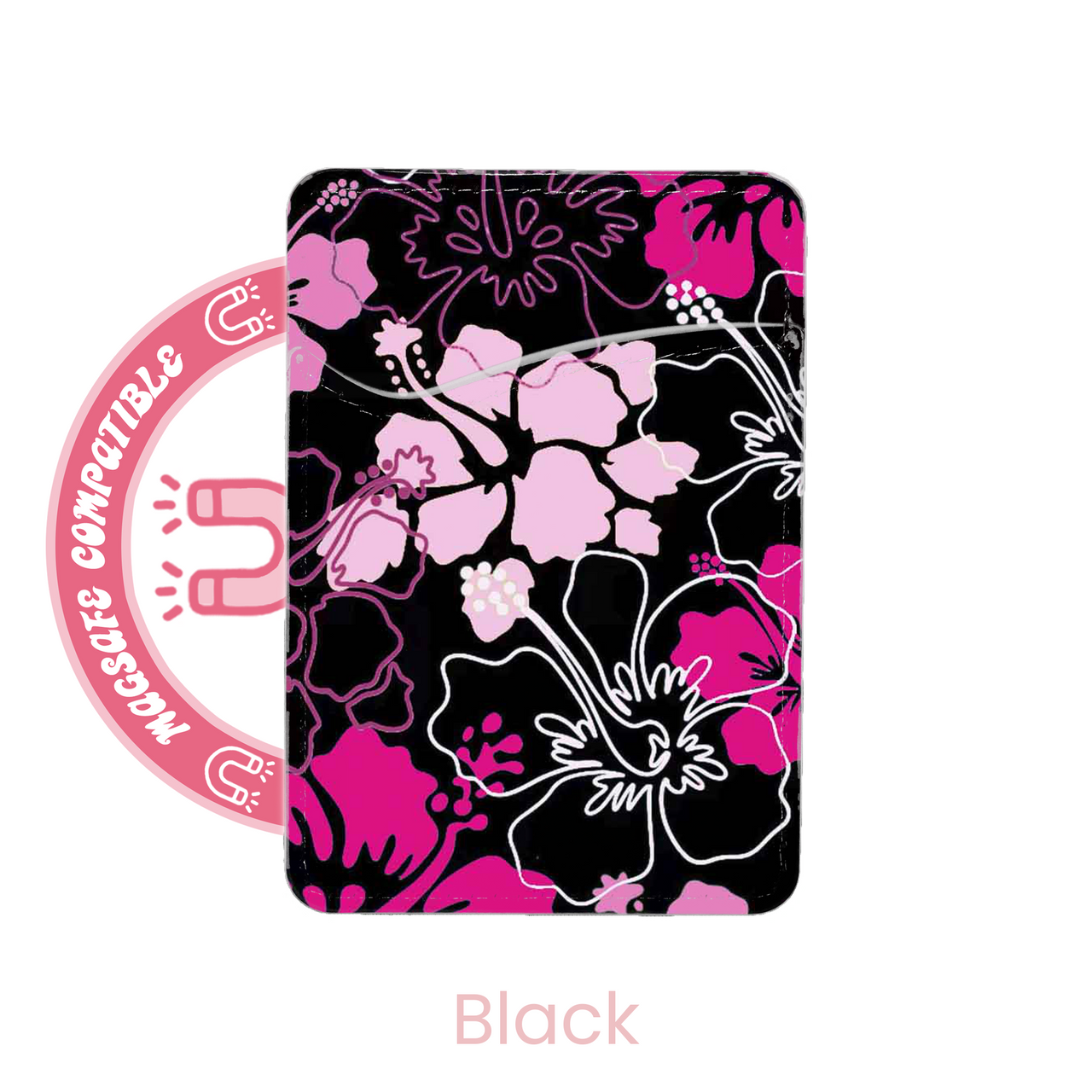 abbyrose Hibiscus Dreams MagSafe Card Holder Pocket for iPhone 12 13 14 15 16 - Picture 5 of 7