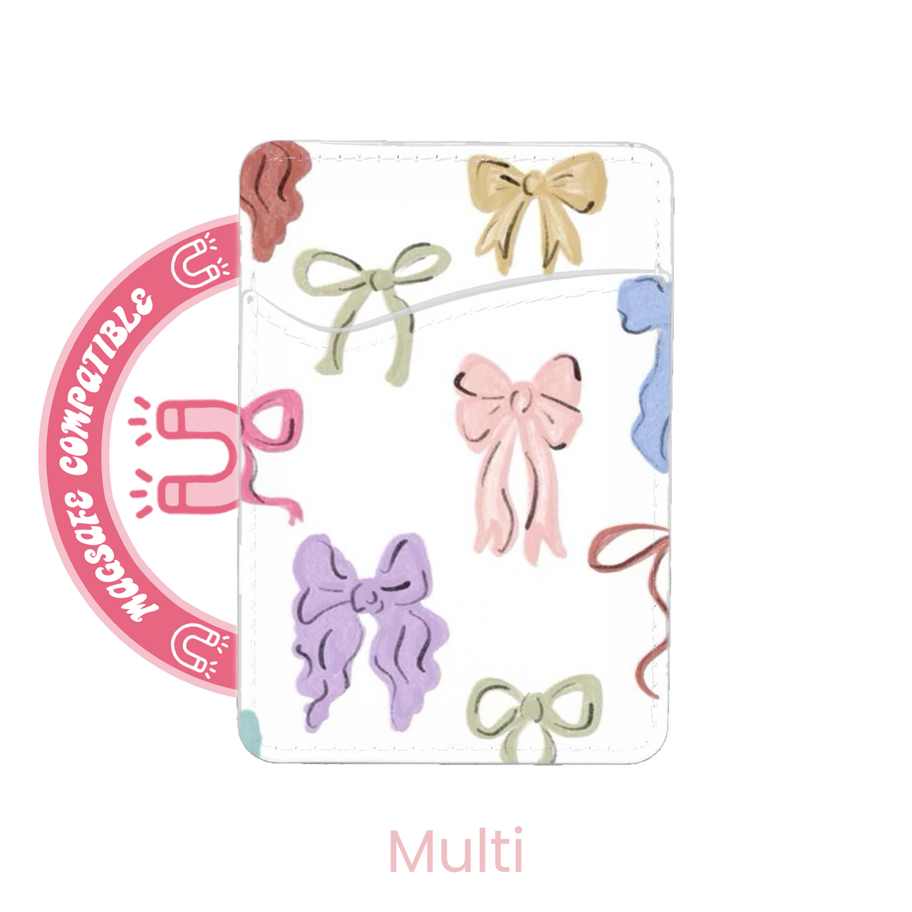 abbyrose Beaucoup Bows MagSafe Card Holder Pocket for iPhone 12 13 14 15 16 Pro - 第 2/43 張圖片