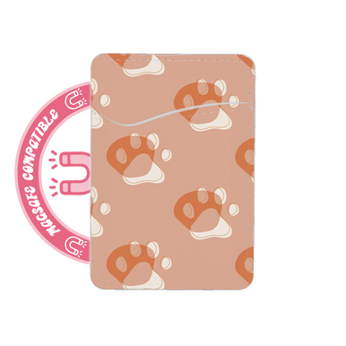abbyrose Boho Paws MagSafe Porte Carte Poche pour iPhone 12 13 14 15 16 Pro Max - Photo 1 sur 1