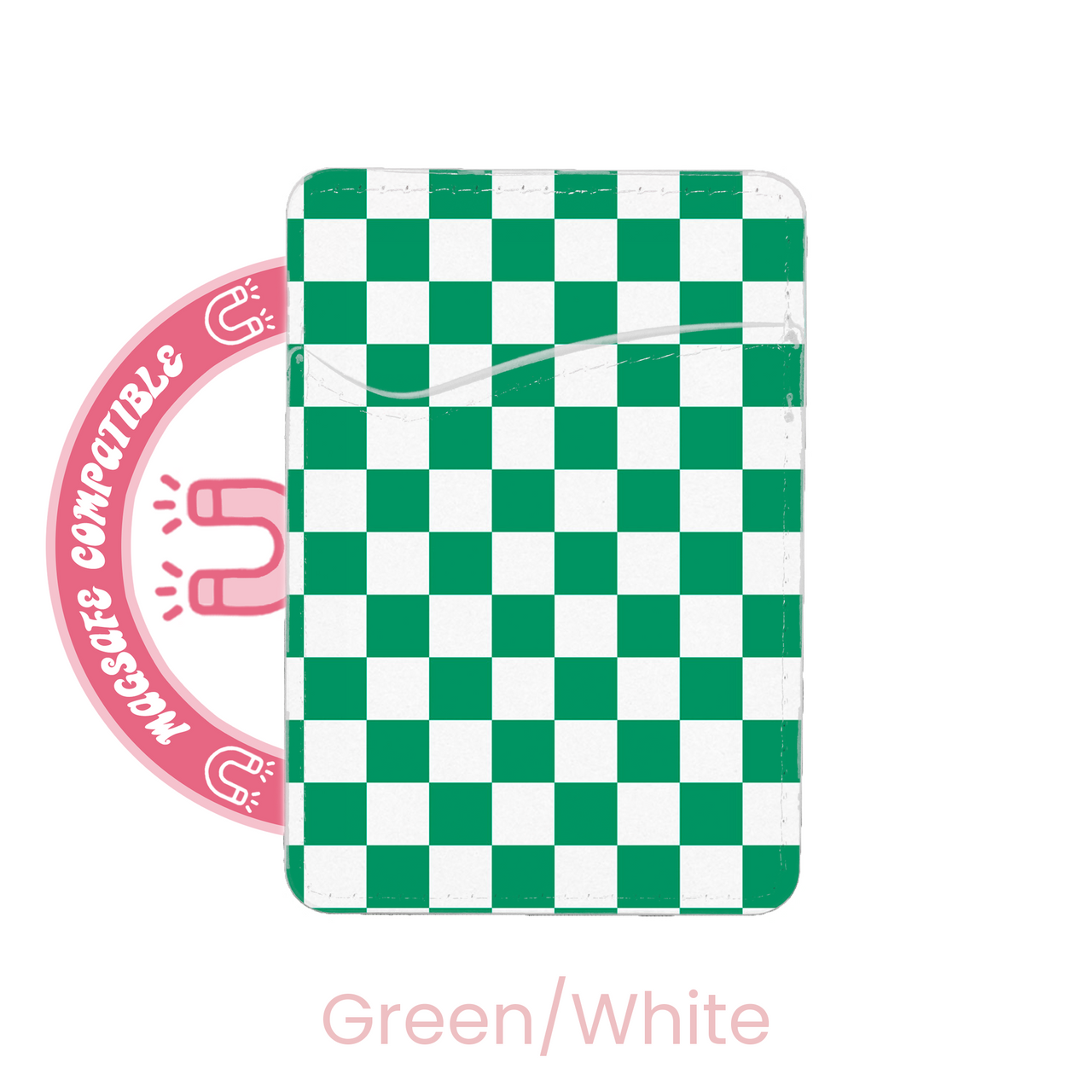 abbyrose Poche Porte Carte MagSafe à Checkered pour iPhone 12 13 14 15 16 Pro Max - Photo 44 sur 55