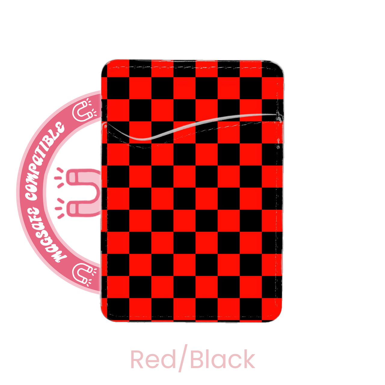 abbyrose Poche Porte Carte MagSafe à Checkered pour iPhone 12 13 14 15 16 Pro Max - Photo 32 sur 55