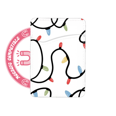 abbyrose Christmas Lights MagSafe Card Holder Pocket for iPhone 12 13 14 15 16 - 第 1/1 張圖片