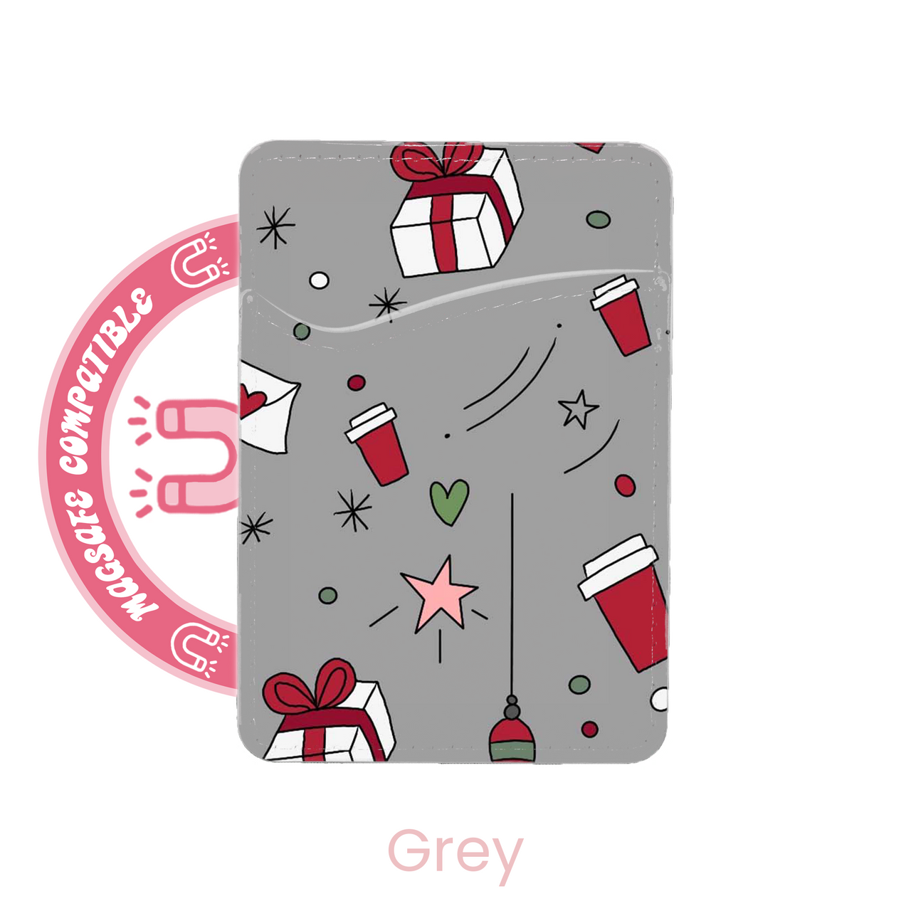 abbyrose Christmas Treats MagSafe Card Holder Pocket for iPhone 12 13 14 15 16 - 第 3/31 張圖片