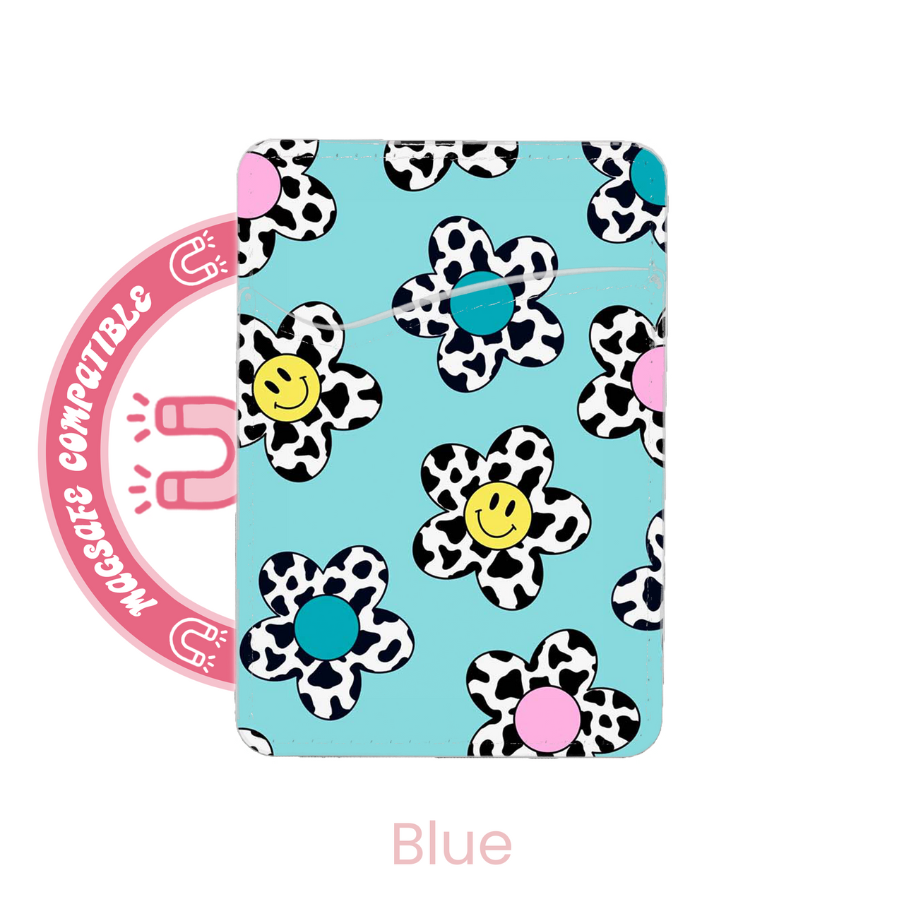 abbyrose Cow Smilies MagSafe Card Holder Pocket for iPhone 12 13 14 15 16 Pro - Photo 12 sur 21