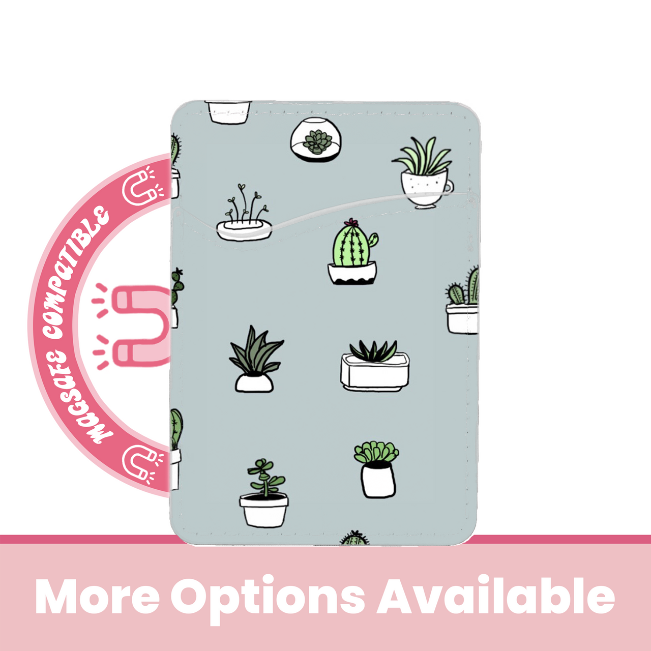 abbyrose Cutie Cacti MagSafe Porte Carte Poche pour iPhone 12 13 14 15 16 Pro - Photo 3 sur 37