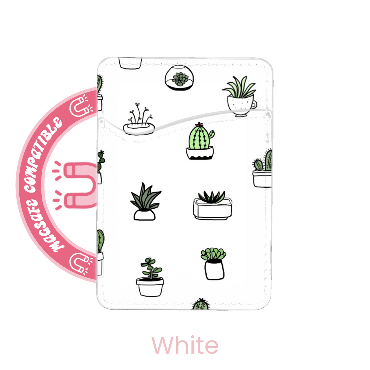 abbyrose Cutie Cacti MagSafe Porte Carte Poche pour iPhone 12 13 14 15 16 Pro - Photo 7 sur 37