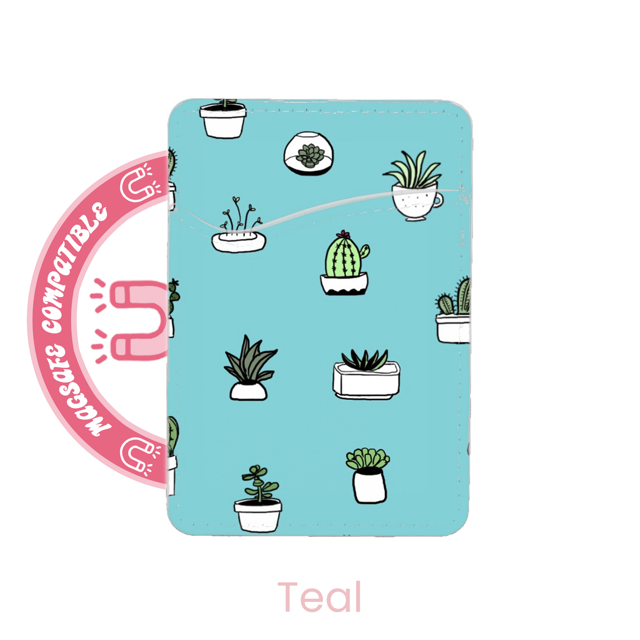 abbyrose Cutie Cacti MagSafe Porte Carte Poche pour iPhone 12 13 14 15 16 Pro - Photo 2 sur 37