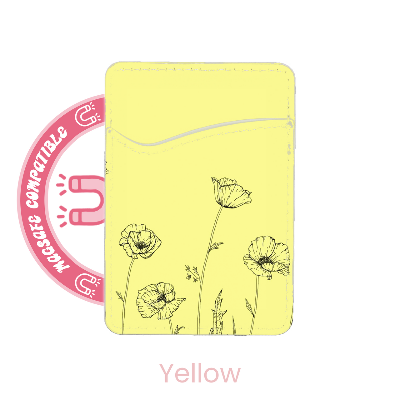 abbyrose Dainty Flowers MagSafe Porte Carte Poche pour iPhone 12 13 14 15 16 Pro - Photo 4 sur 21