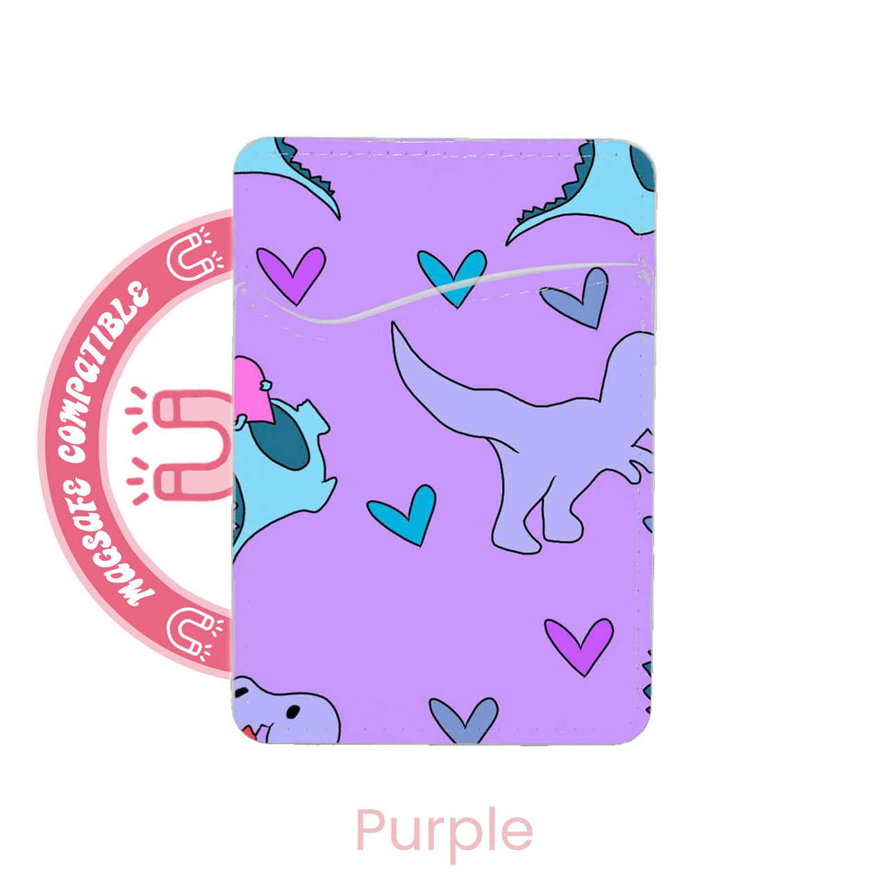 abbyrose Dino Love MagSafe Card Holder Pocket for iPhone 12 13 14 15 16 Pro Max - Bild 3 von 13
