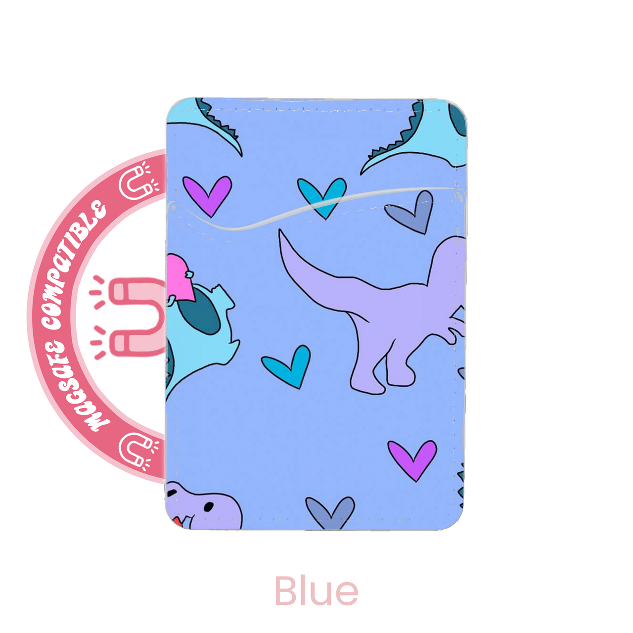 abbyrose Dino Love MagSafe Card Holder Pocket for iPhone 12 13 14 15 16 Pro Max - Bild 4 von 13