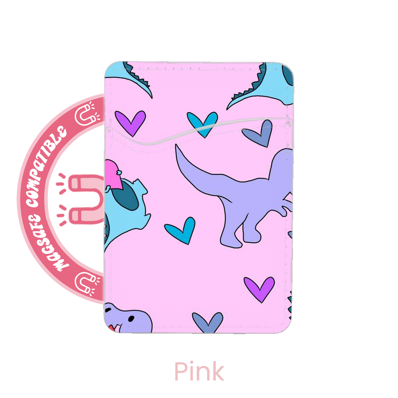 abbyrose Dino Love MagSafe Card Holder Pocket for iPhone 12 13 14 15 16 Pro Max - Bild 5 von 13