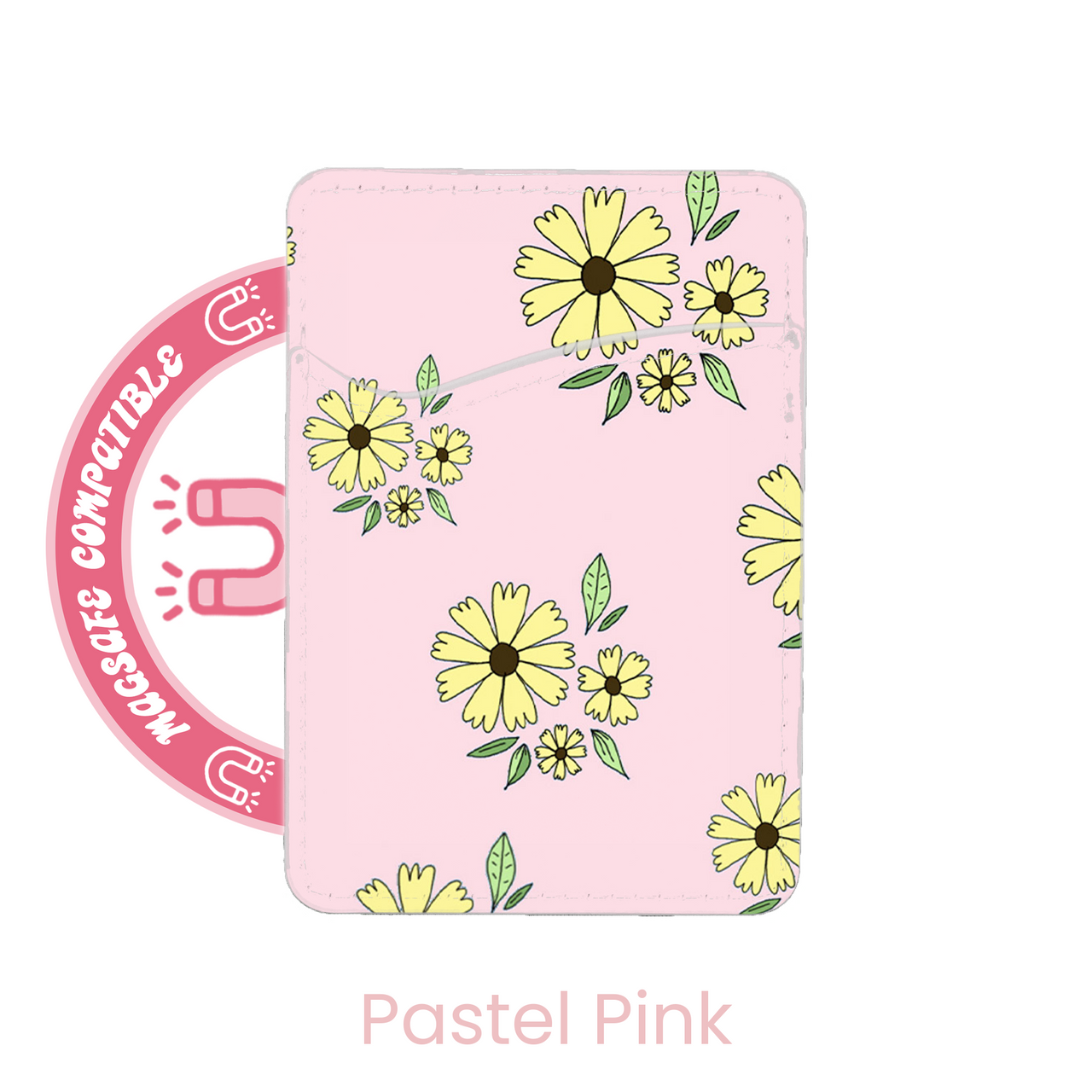 abbyrose patch fleur MagSafe porte carte poche pour iPhone 12 13 14 15 16 pro - Photo 4 sur 21