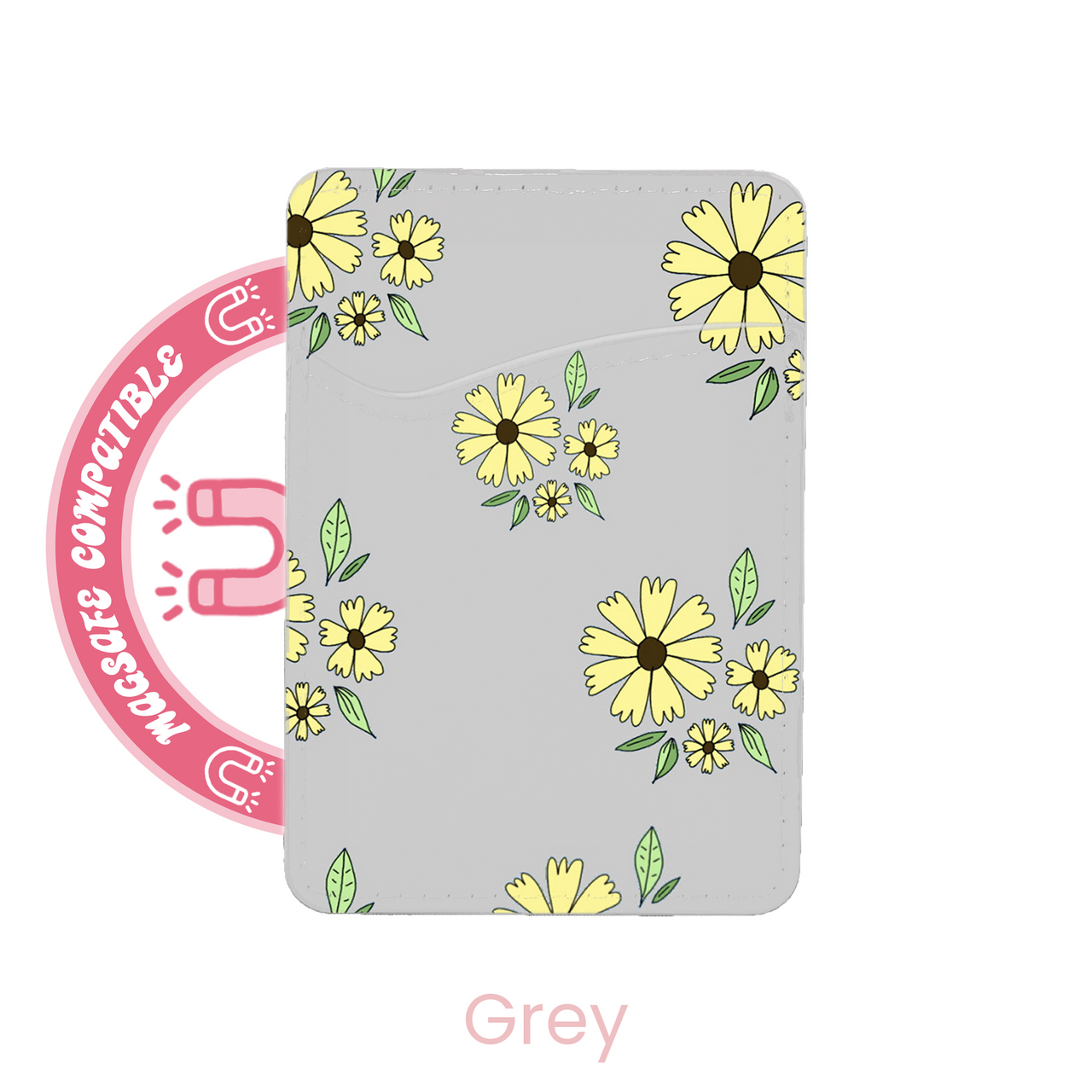 abbyrose patch fleur MagSafe porte carte poche pour iPhone 12 13 14 15 16 pro - Photo 2 sur 21