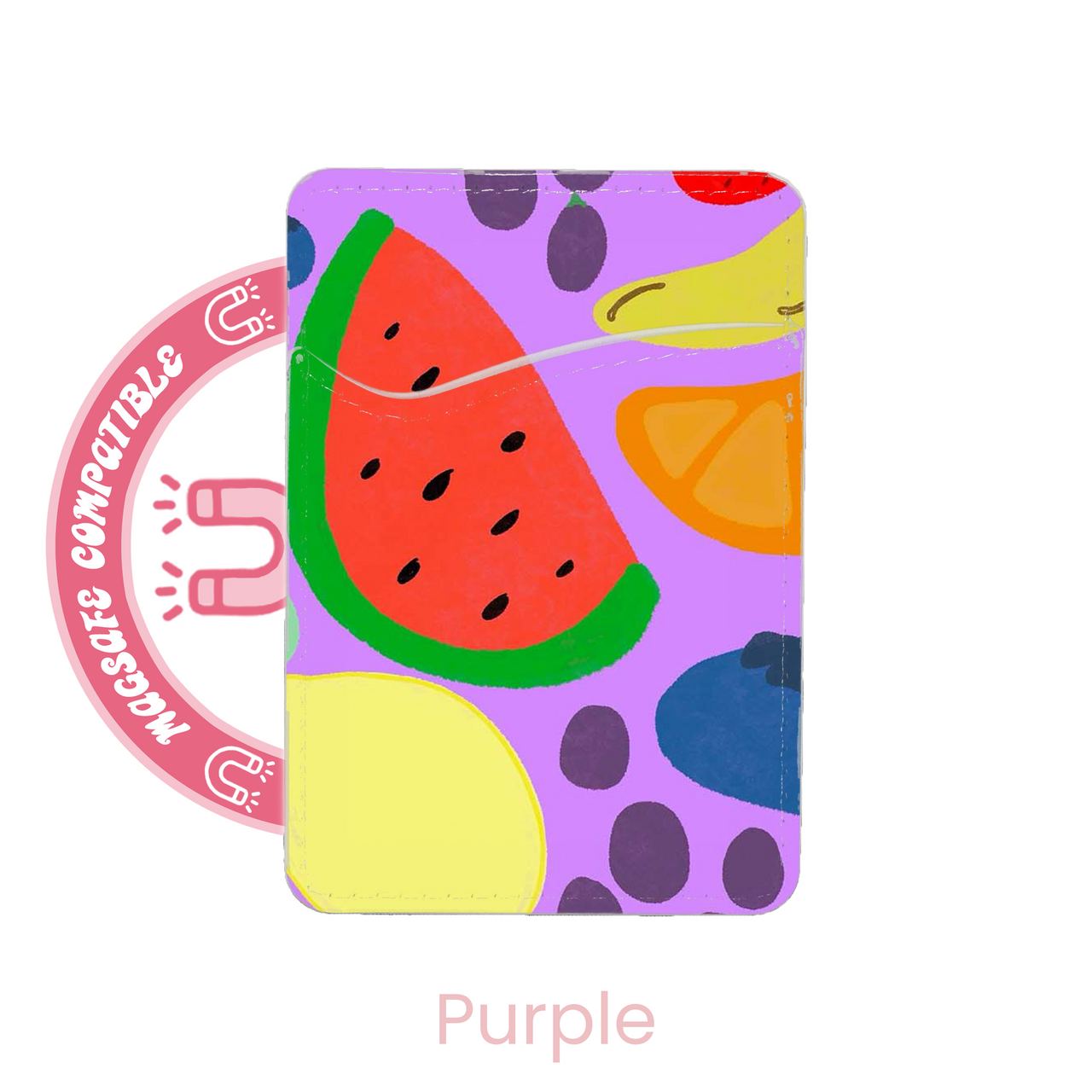 abbyrose Fruit Salad MagSafe Card Holder Pocket for iPhone 12 13 14 15 16 Pro - 第 3/43 張圖片