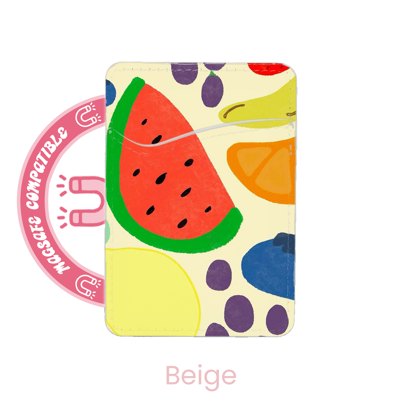 abbyrose Fruit Salad MagSafe Card Holder Pocket for iPhone 12 13 14 15 16 Pro - 第 6/43 張圖片