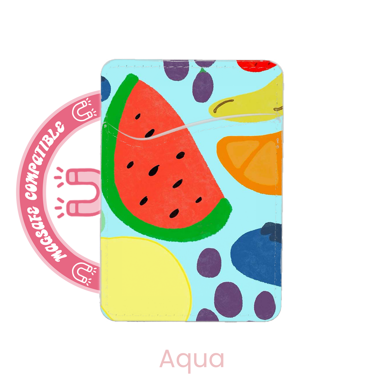abbyrose Fruit Salad MagSafe Card Holder Pocket for iPhone 12 13 14 15 16 Pro - 第 7/43 張圖片