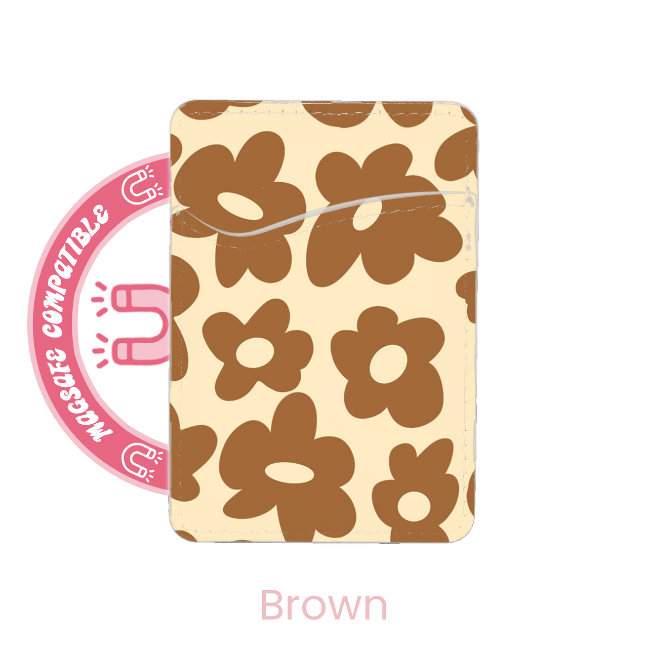 abbyrose Funky Flowers MagSafe Porte Carte Poche pour iPhone 12 13 14 15 16 Pro - Photo 2 sur 49