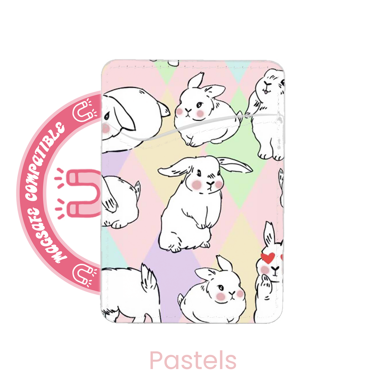 abbyrose Funny Bunny MagSafe Card Holder Pocket for iPhone 12 13 14 15 16 Pro - 第 38/49 張圖片