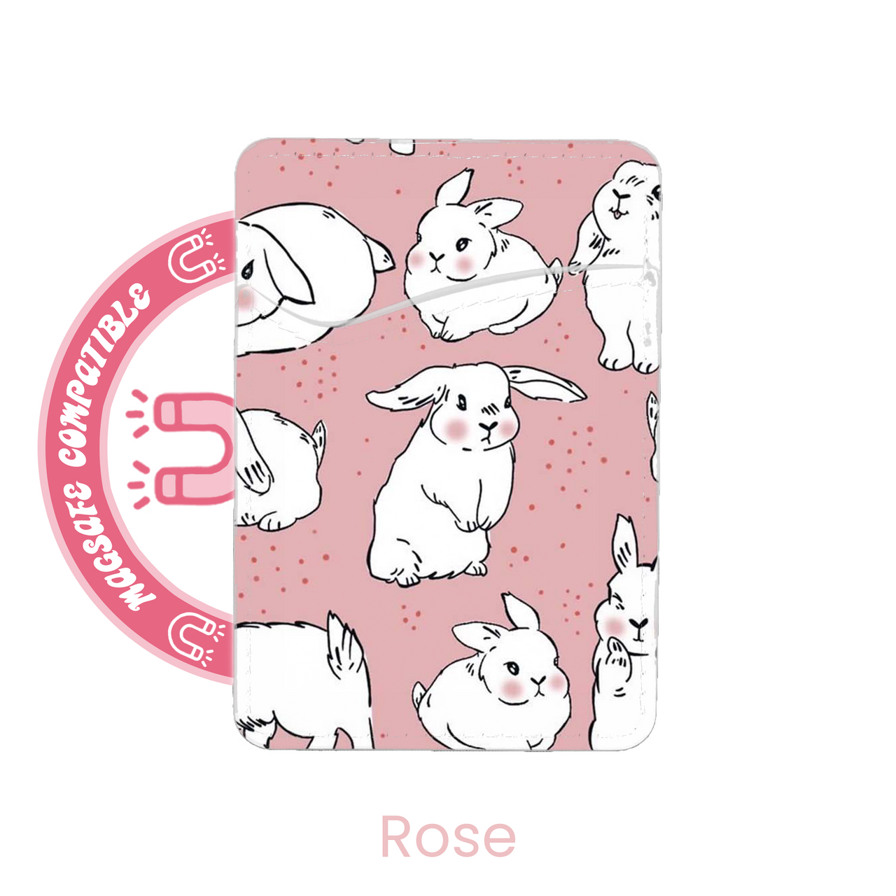 abbyrose Funny Bunny MagSafe Card Holder Pocket for iPhone 12 13 14 15 16 Pro - 第 26/49 張圖片