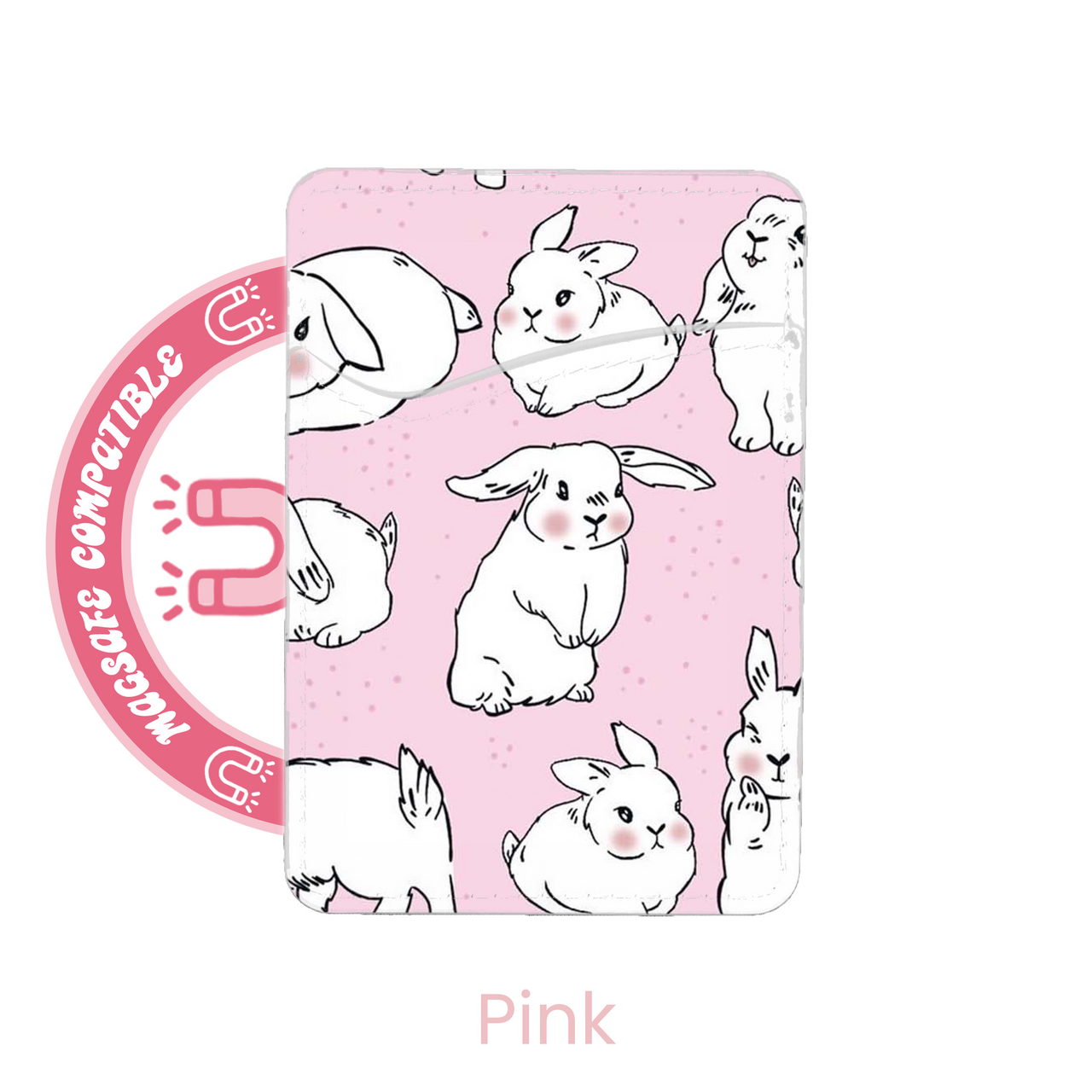 abbyrose Funny Bunny MagSafe Card Holder Pocket for iPhone 12 13 14 15 16 Pro - 第 8/49 張圖片