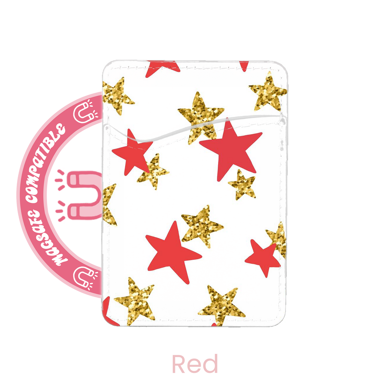abbyrose Gold Star MagSafe Card Holder Pocket for iPhone 12 13 14 15 16 Pro Max - 第 8/37 張圖片