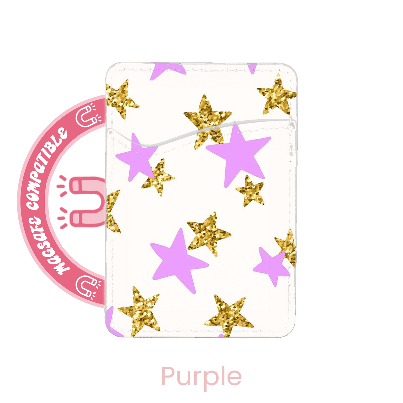 abbyrose Gold Star MagSafe Card Holder Pocket for iPhone 12 13 14 15 16 Pro Max - 第 5/37 張圖片
