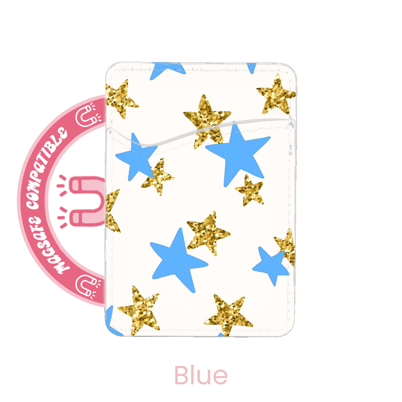 abbyrose Gold Star MagSafe Card Holder Pocket for iPhone 12 13 14 15 16 Pro Max - 第 2/37 張圖片