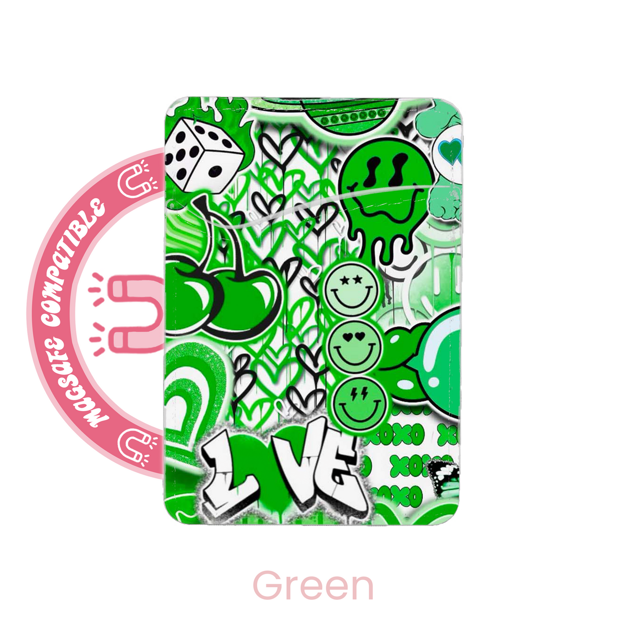 abbyrose Graffiti MagSafe Porte Carte Poche pour iPhone 12 13 14 15 16 Pro Max - Photo 5 sur 31