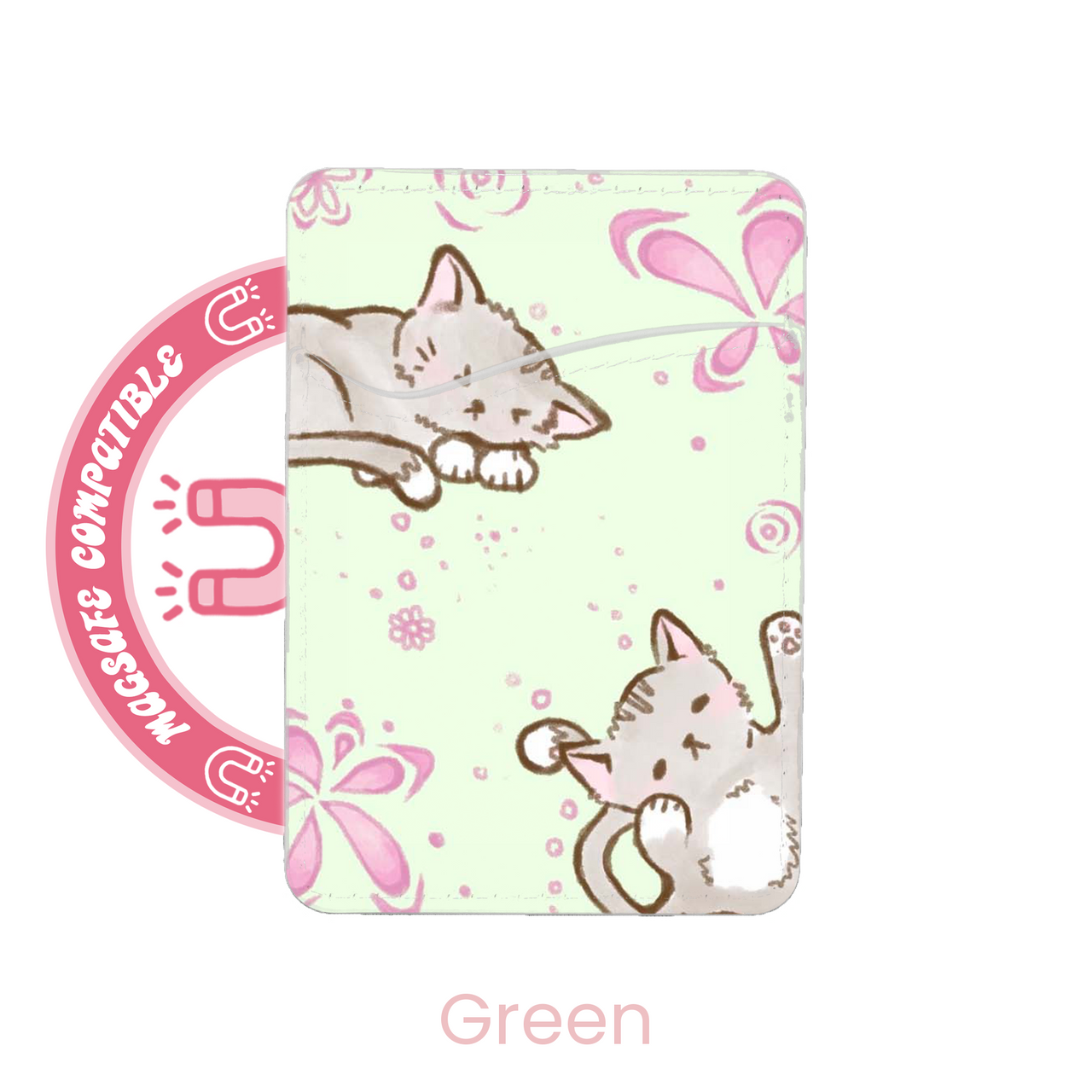 abbyrose Kitty Kat MagSafe Card Holder Pocket for iPhone 12 13 14 15 16 Pro Max - 第 32/37 張圖片