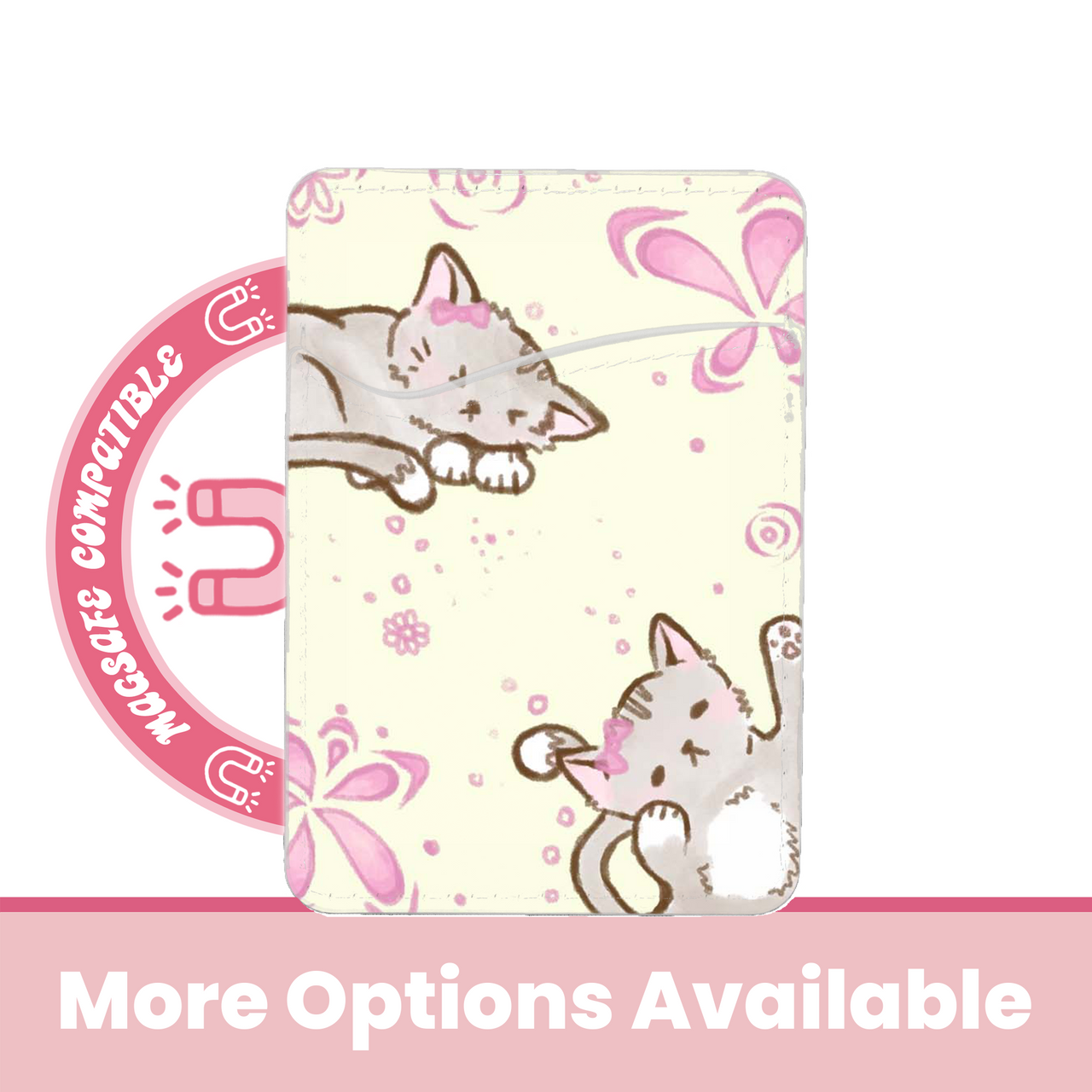 abbyrose Kitty Kat MagSafe Card Holder Pocket for iPhone 12 13 14 15 16 Pro Max - 第 3/37 張圖片